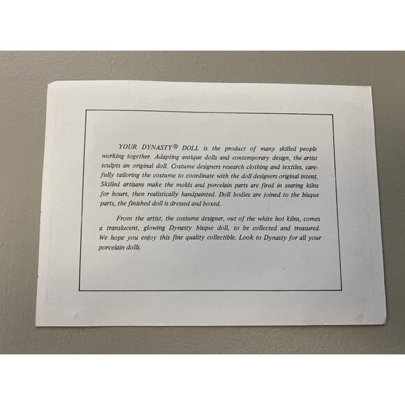 Vintage Little Debbie 30th Anniversary Porcelain Doll 1990 COA Dynasty Dolls 90s - Picture 4 of 14